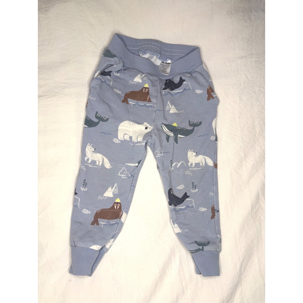 Little Sleepies Bamboo Jogger‎ Pants Cozy Lounge Play Soft Everyday Size 18-24M